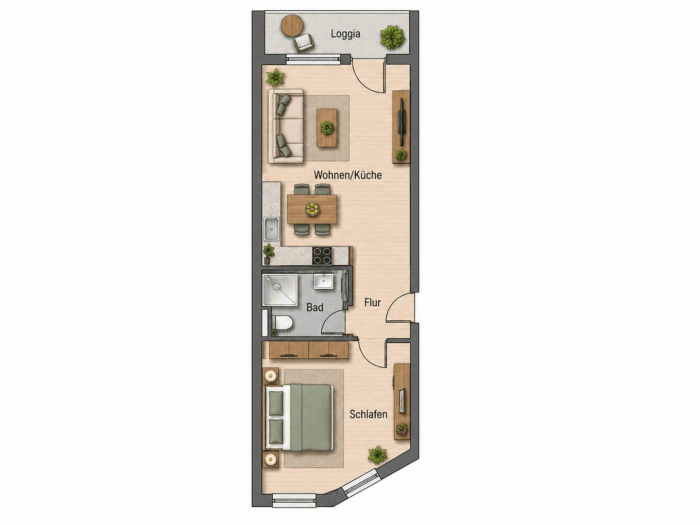 Prenájom bytu 2-izbový 42 m², Kleine Alexanderstraße 5, Berlin, Berlín Prenájom bytu 2-izbový 42 m², Kleine Alexanderstraße 5, Berlin, Berlín