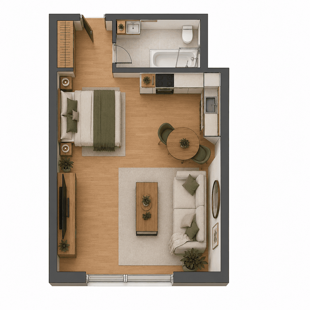 Prenájom bytu 1-izbový 38 m², Unterschleissheim, Bavorsko Prenájom bytu 1-izbový 38 m², Unterschleissheim, Bavorsko