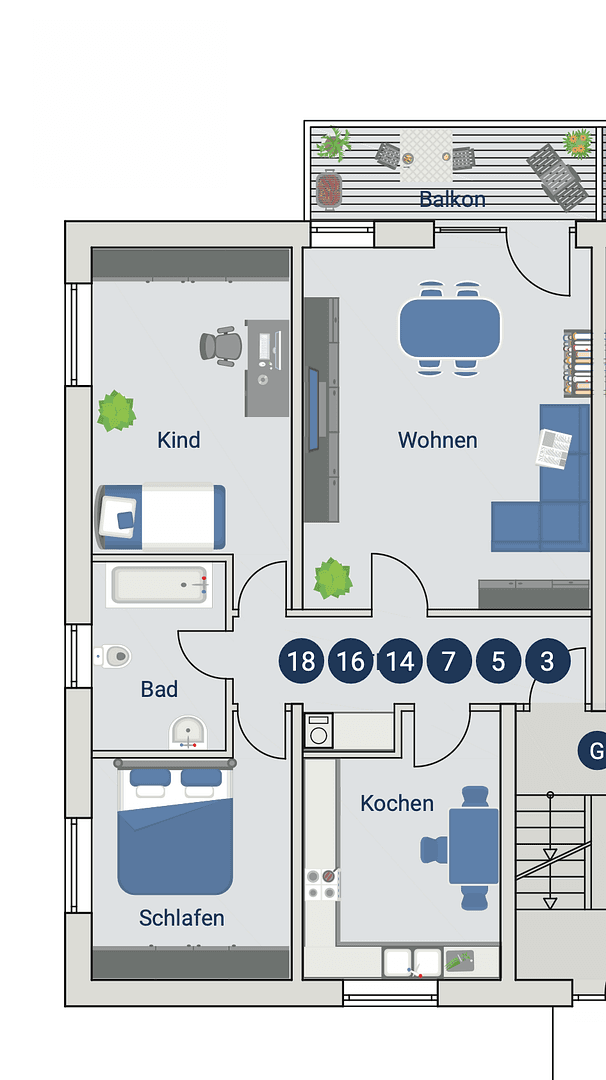 Prenájom bytu 3-izbový 87 m², Holzstrasse 17a, Burg, Sasko-Anhaltsko Prenájom bytu 3-izbový 87 m², Holzstrasse 17a, Burg, Sasko-Anhaltsko
