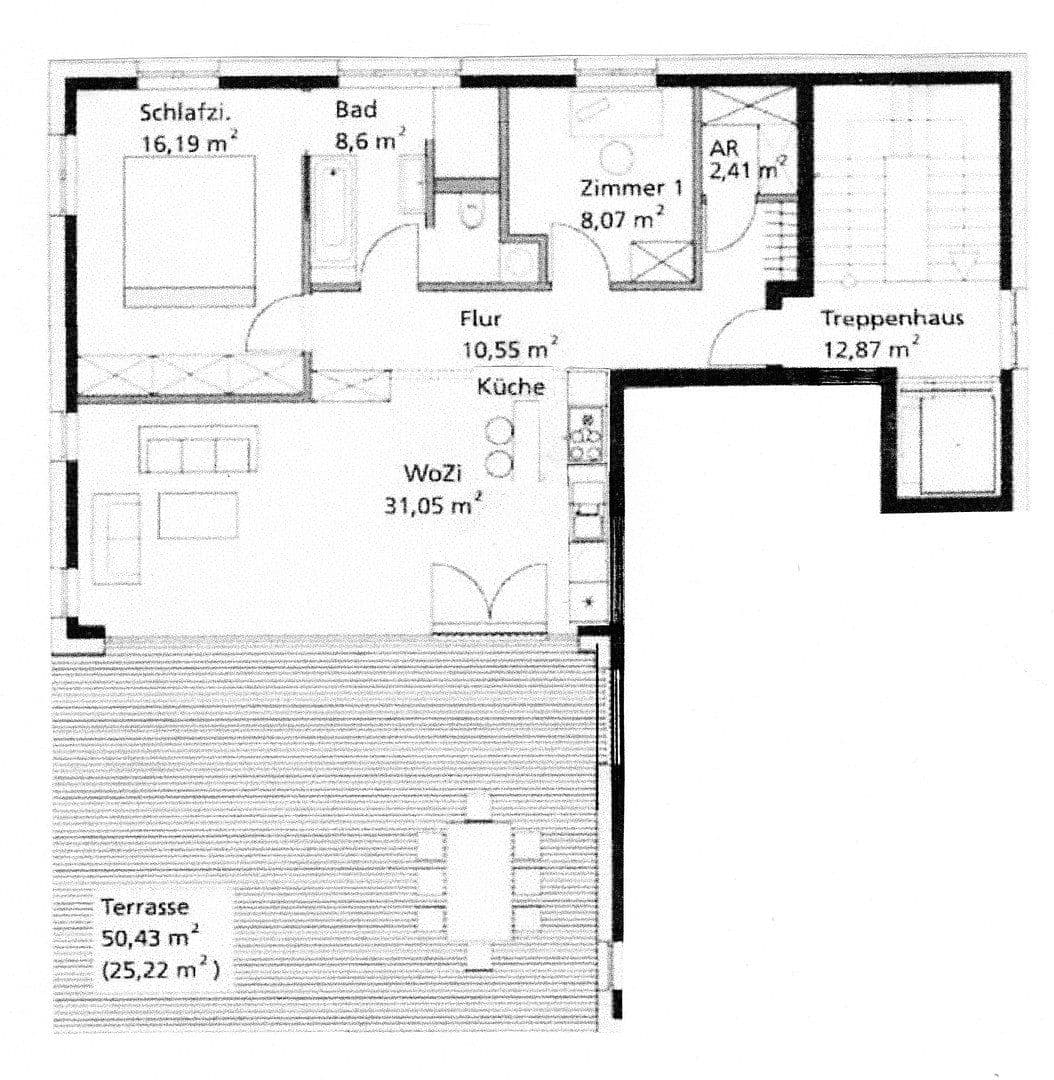 Prenájom bytu 3-izbový 102 m², Kassel-Harleshausen, Hesensko Prenájom bytu 3-izbový 102 m², Kassel-Harleshausen, Hesensko