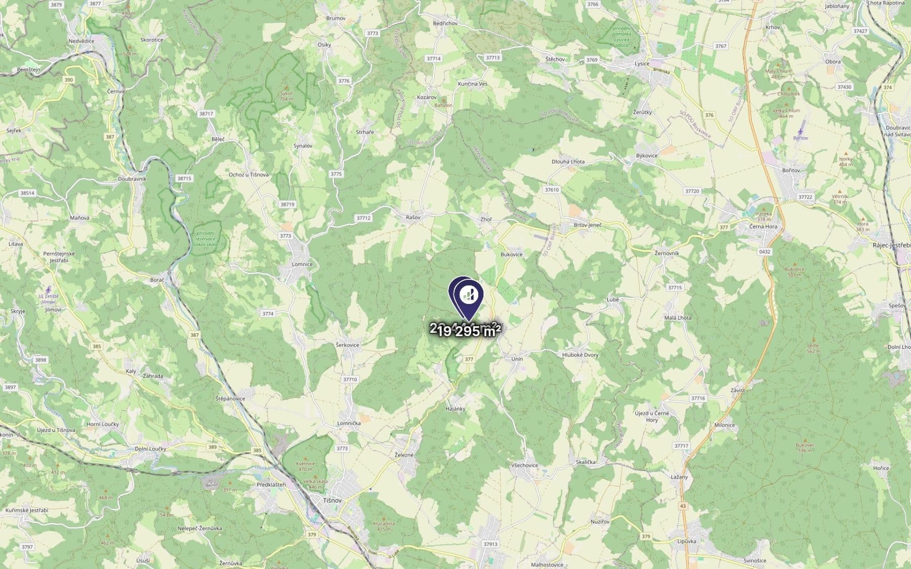 Predaj pozemku 39.739 m², Tišnov, Jihomoravský kraj Predaj pozemku 39.739 m², Tišnov, Jihomoravský kraj