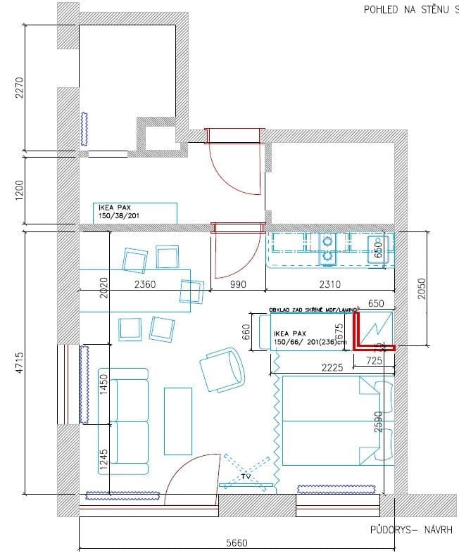 Prenájom bytu 1-izbový 39 m², Čakovická, Praha, Praha Prenájom bytu 1-izbový 39 m², Čakovická, Praha, Praha