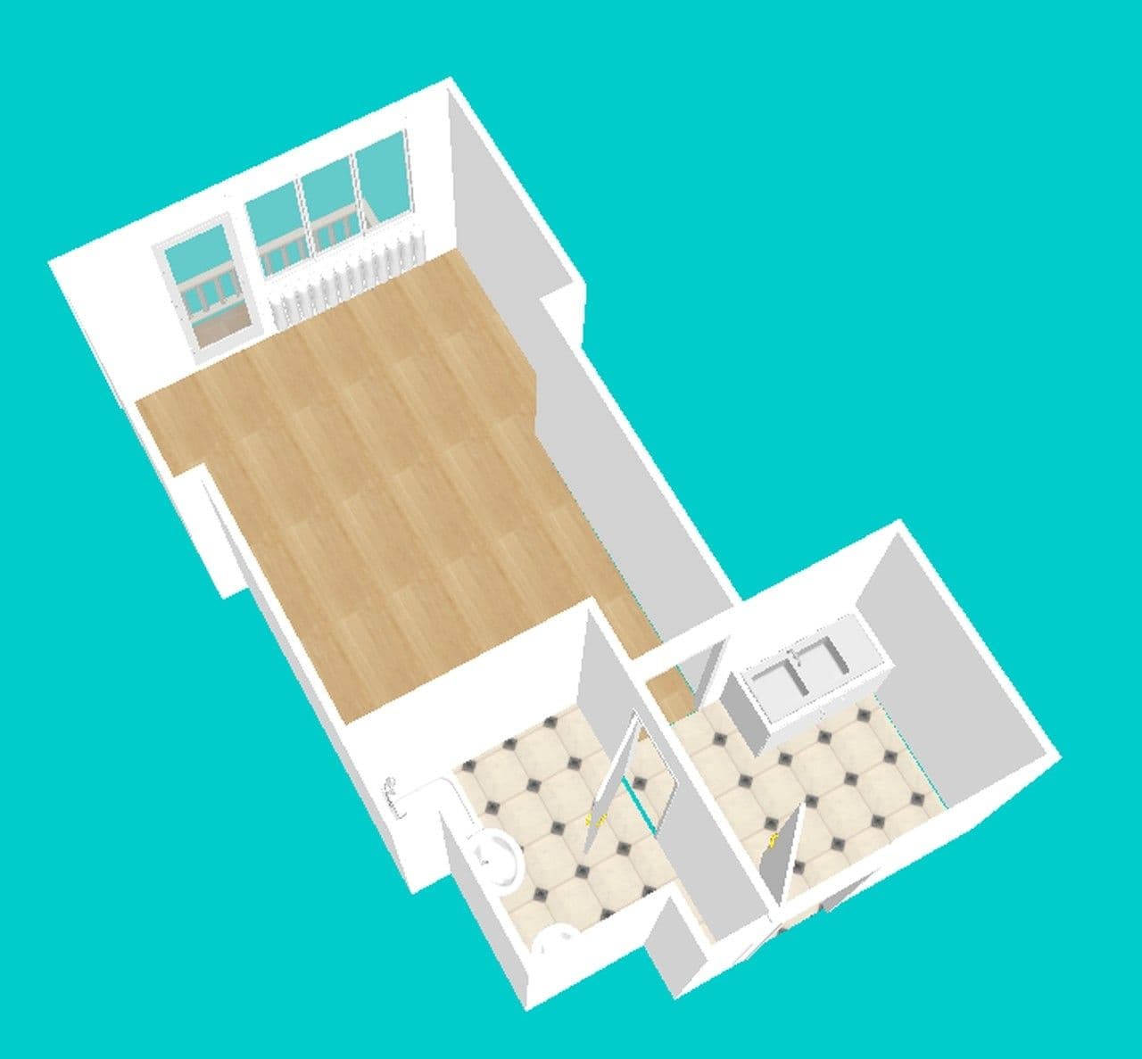 Prenájom bytu 1-izbový 24 m², Jerevanská, Praha, Praha Prenájom bytu 1-izbový 24 m², Jerevanská, Praha, Praha
