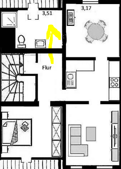 Prenájom bytu 3-izbový 55 m², Warendorpstr. 5, Lübeck, Šlezvicko-Holštajnsko Prenájom bytu 3-izbový 55 m², Warendorpstr. 5, Lübeck, Šlezvicko-Holštajnsko