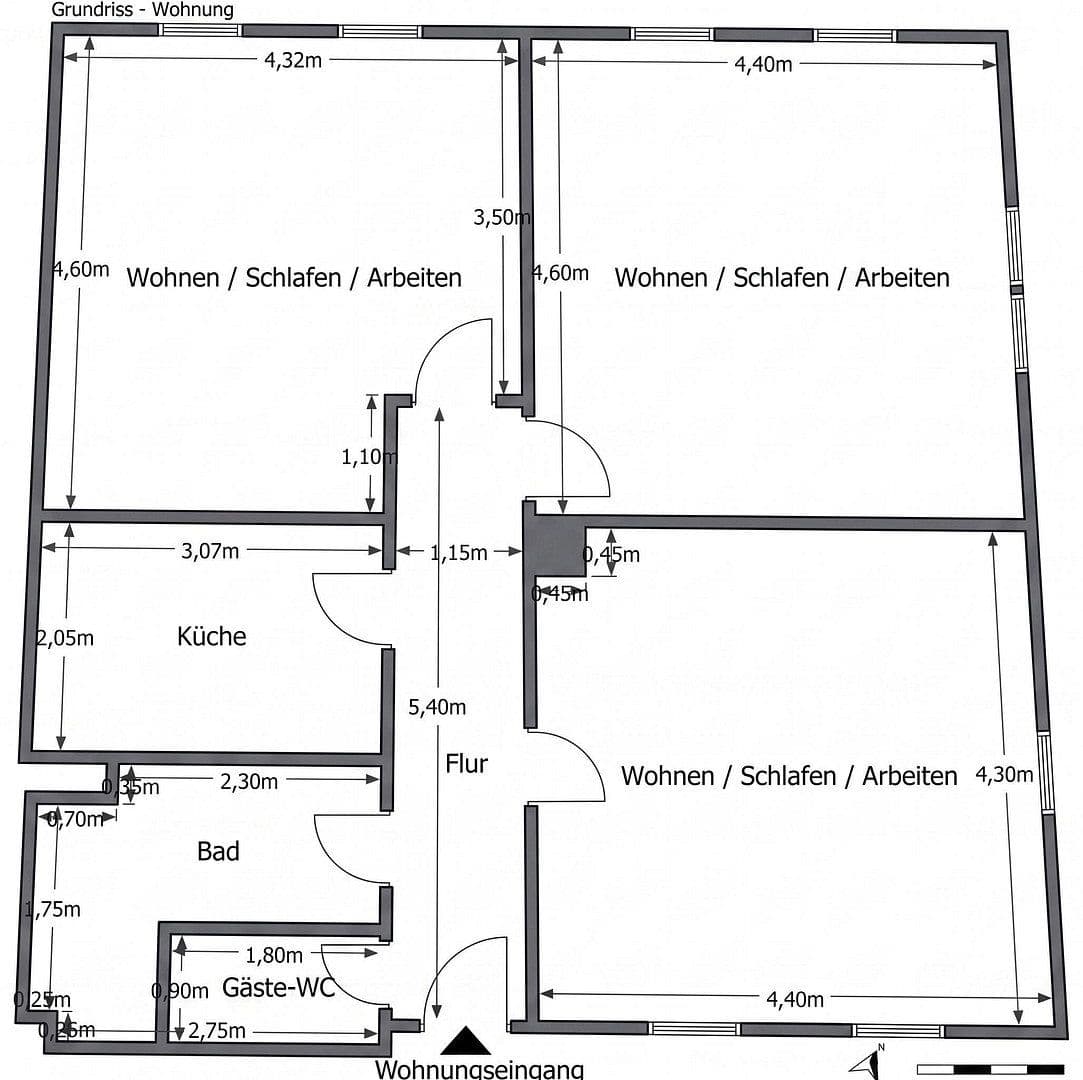 Predaj bytu 3-izbový 80 m², K3 2, Mannheim, Bádensko-Wurttembersko Predaj bytu 3-izbový 80 m², K3 2, Mannheim, Bádensko-Wurttembersko