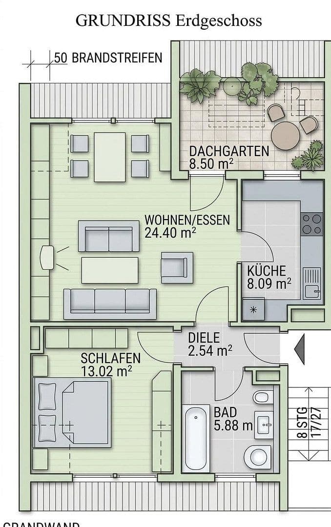 Prenájom bytu 2-izbový 57 m², Karlstraße 12, Fürth, Bavorsko Prenájom bytu 2-izbový 57 m², Karlstraße 12, Fürth, Bavorsko