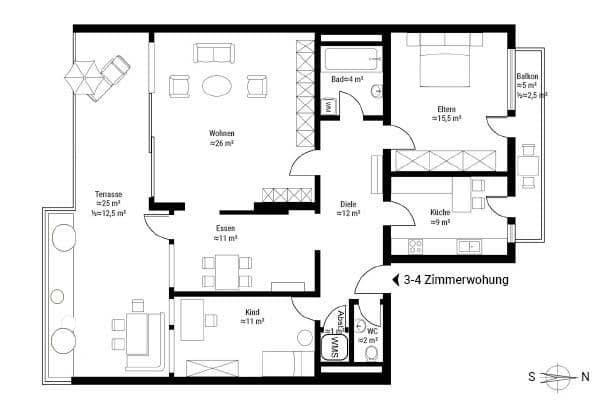 Predaj bytu 4-izbový 101 m², Haar, Bavorsko Predaj bytu 4-izbový 101 m², Haar, Bavorsko