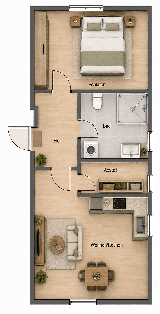 Prenájom bytu 2-izbový 46 m², Panketal, Brandenbursko Prenájom bytu 2-izbový 46 m², Panketal, Brandenbursko