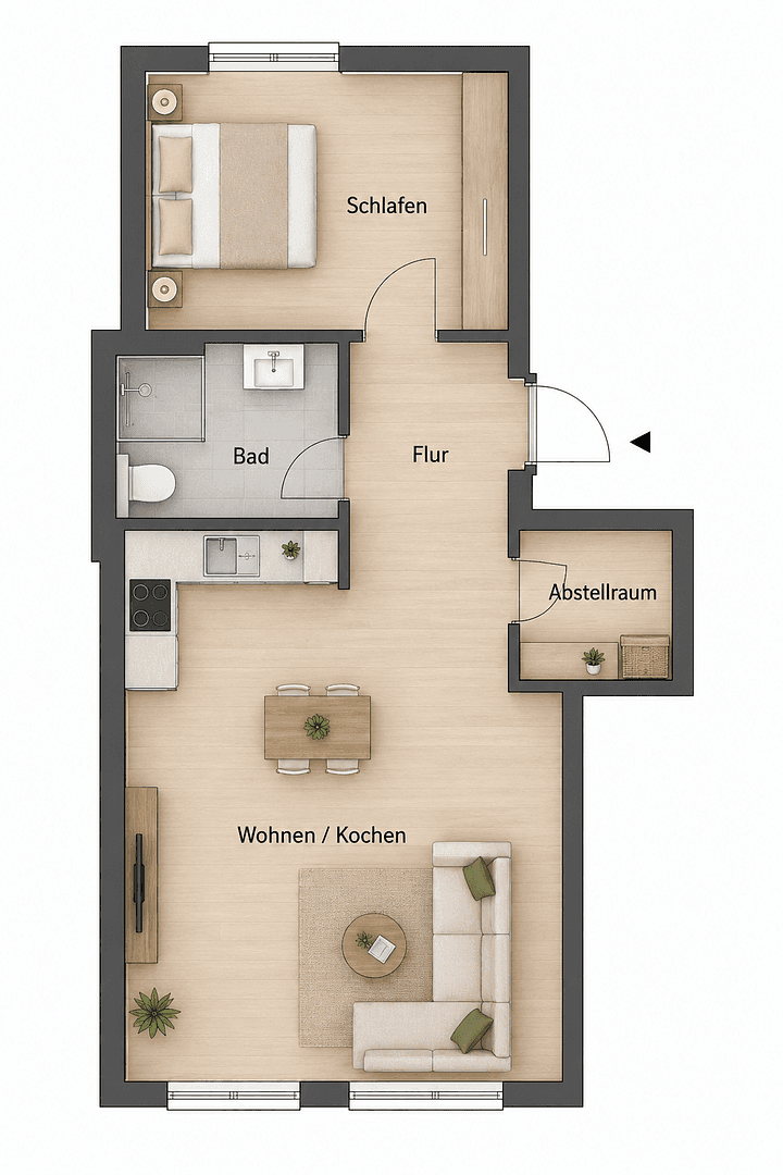 Prenájom bytu 2-izbový 46 m², Petershagen/Eggersdorf, Brandenbursko Prenájom bytu 2-izbový 46 m², Petershagen/Eggersdorf, Brandenbursko