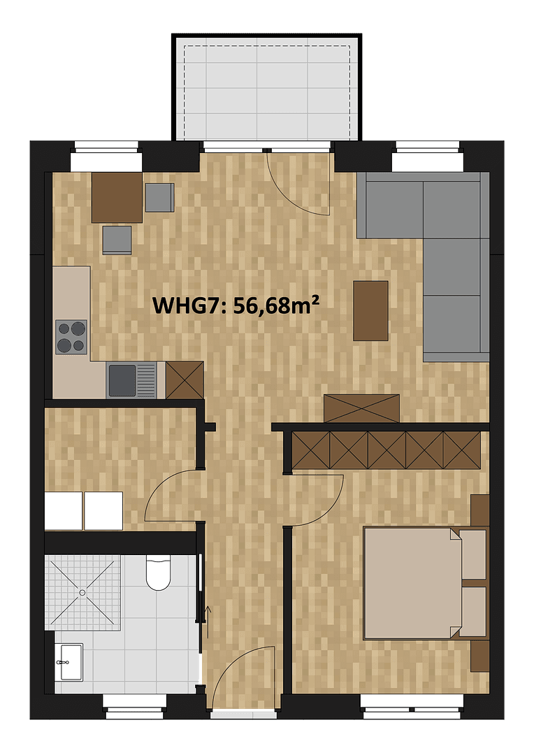 Predaj bytu 2-izbový 60 m², Holthausener Straße 7, Borken, Severné Porýnie - Westfálsko Predaj bytu 2-izbový 60 m², Holthausener Straße 7, Borken, Severné Porýnie - Westfálsko