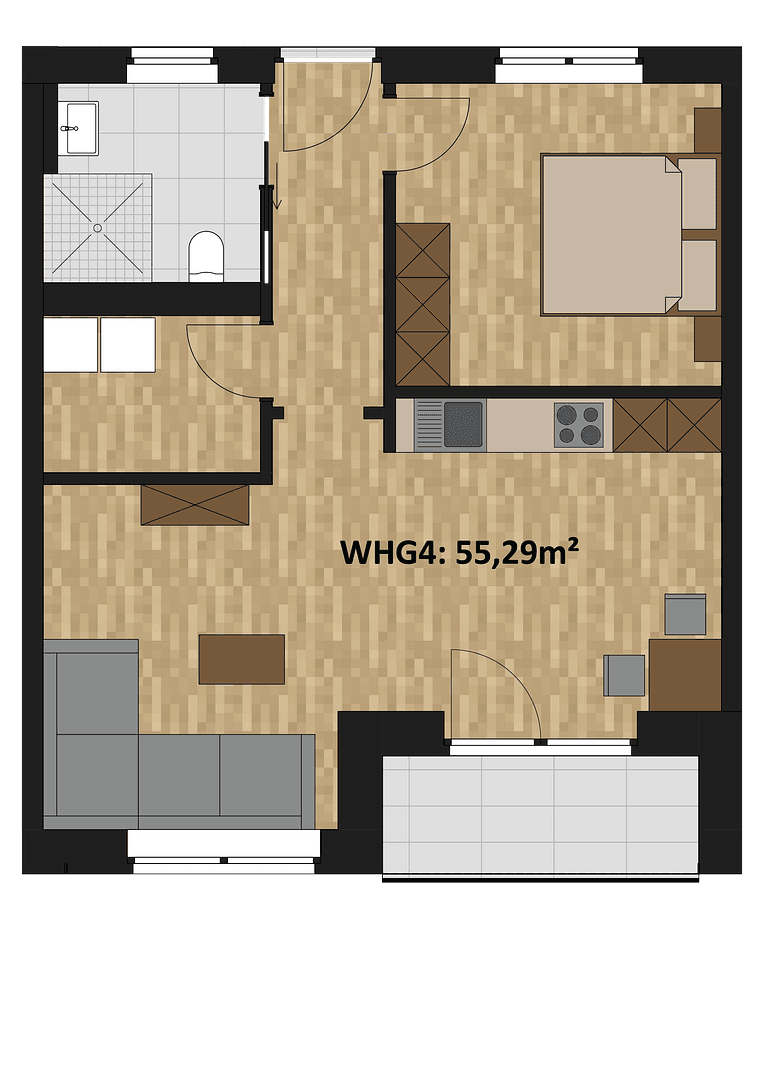 Predaj bytu 2-izbový 60 m², Holthausener Straße 7, Borken, Severné Porýnie - Westfálsko Predaj bytu 2-izbový 60 m², Holthausener Straße 7, Borken, Severné Porýnie - Westfálsko