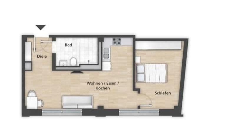 Prenájom bytu 2-izbový 45 m², Steinbühler Str. 4-6, Nürnberg, Bavorsko Prenájom bytu 2-izbový 45 m², Steinbühler Str. 4-6, Nürnberg, Bavorsko