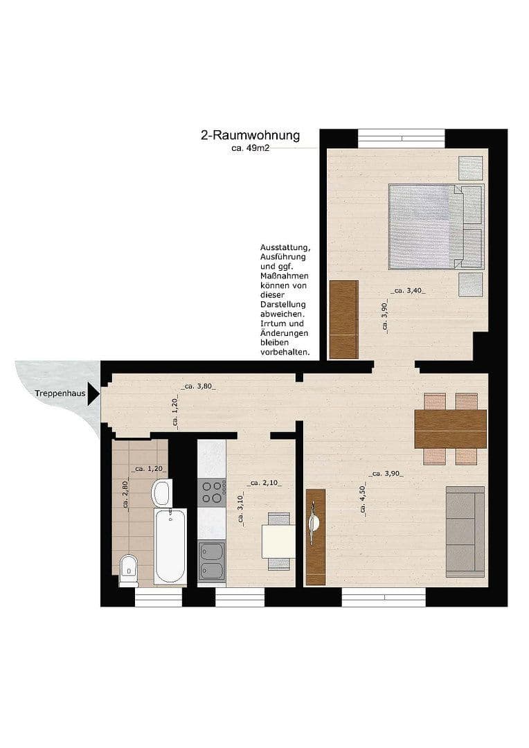 Prenájom bytu 2-izbový 49 m², Amalienstraße 132, Dessau-Roßlau, Sasko-Anhaltsko Prenájom bytu 2-izbový 49 m², Amalienstraße 132, Dessau-Roßlau, Sasko-Anhaltsko