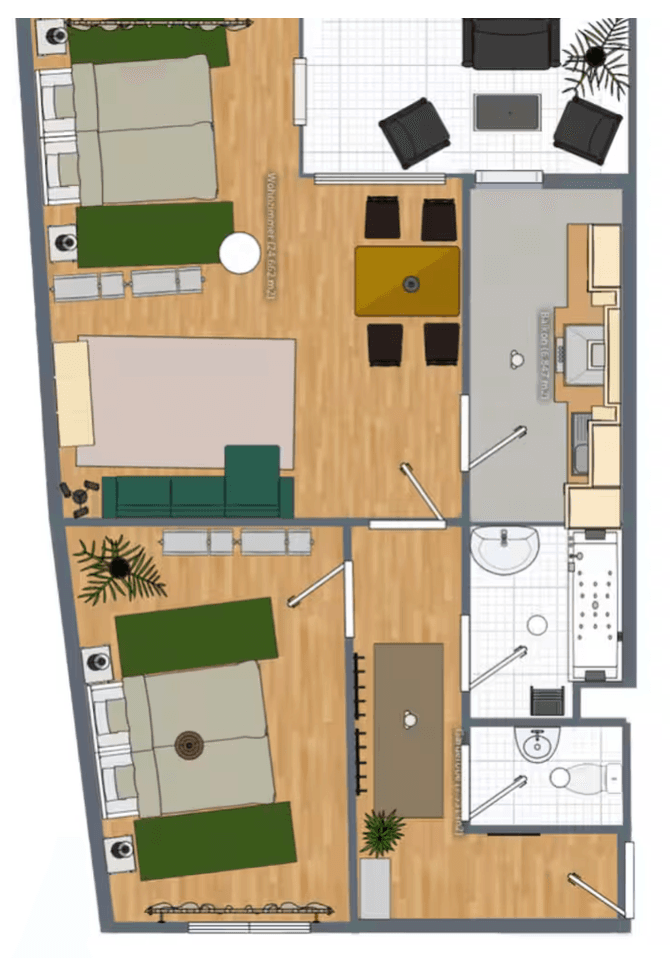 Prenájom bytu 2-izbový 65 m², Fürstenwalde/Spree, Brandenbursko Prenájom bytu 2-izbový 65 m², Fürstenwalde/Spree, Brandenbursko