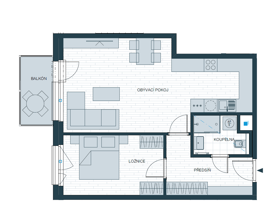 Prenájom bytu 2-izbový 58 m², Kladno, Středočeský kraj Prenájom bytu 2-izbový 58 m², Kladno, Středočeský kraj