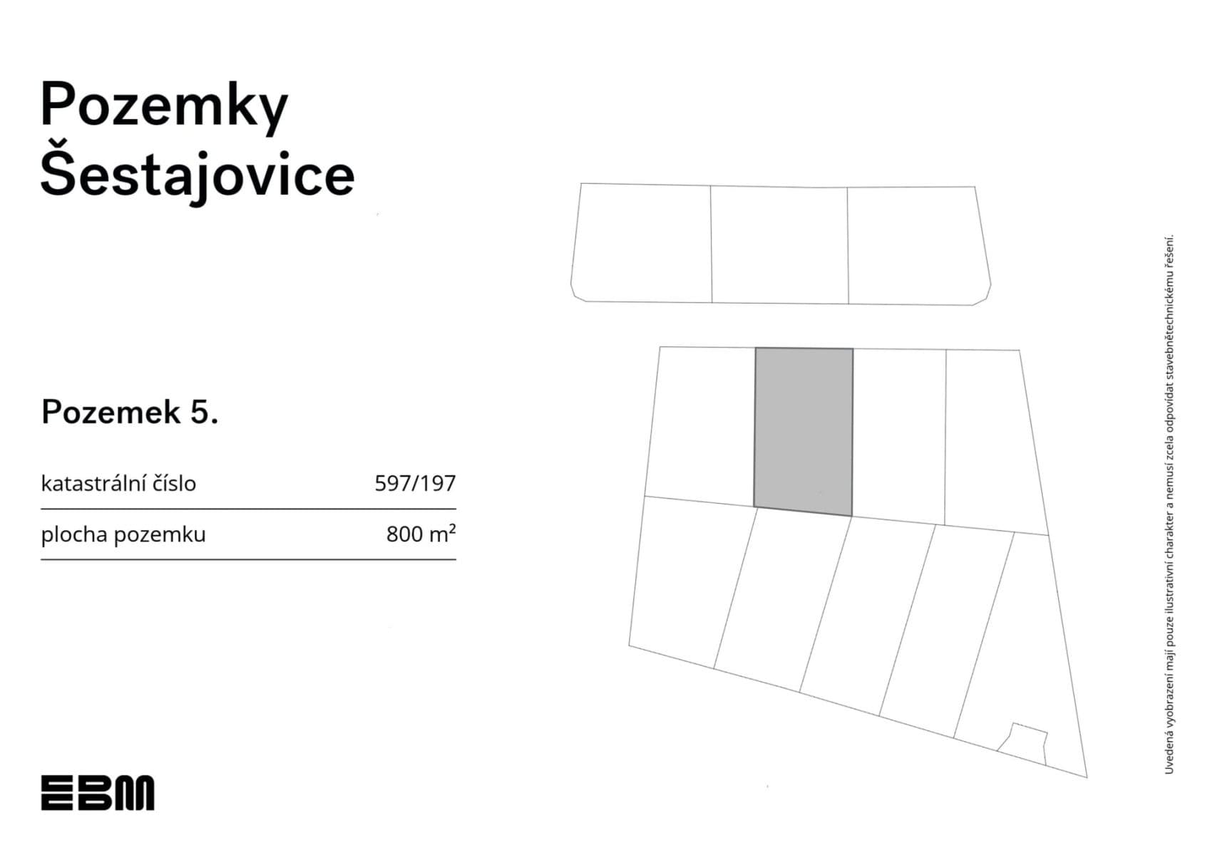 Predaj pozemku 800 m², Šestajovice, Středočeský kraj Predaj pozemku 800 m², Šestajovice, Středočeský kraj