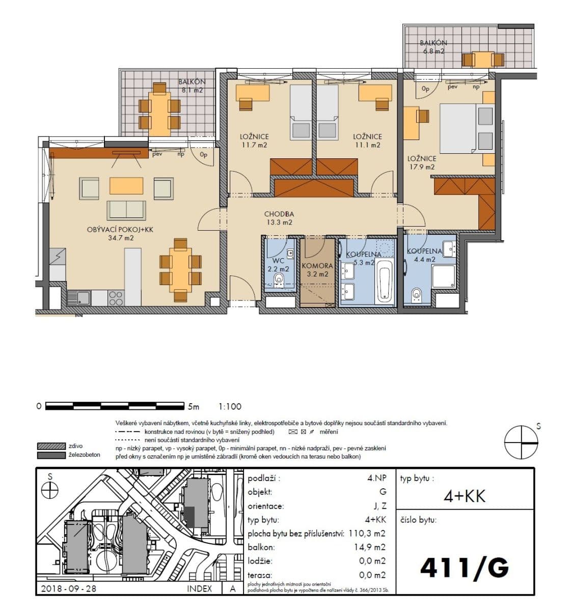 Prenájom bytu 4-izbový 110 m², Hugo Haase, Praha, Praha Prenájom bytu 4-izbový 110 m², Hugo Haase, Praha, Praha
