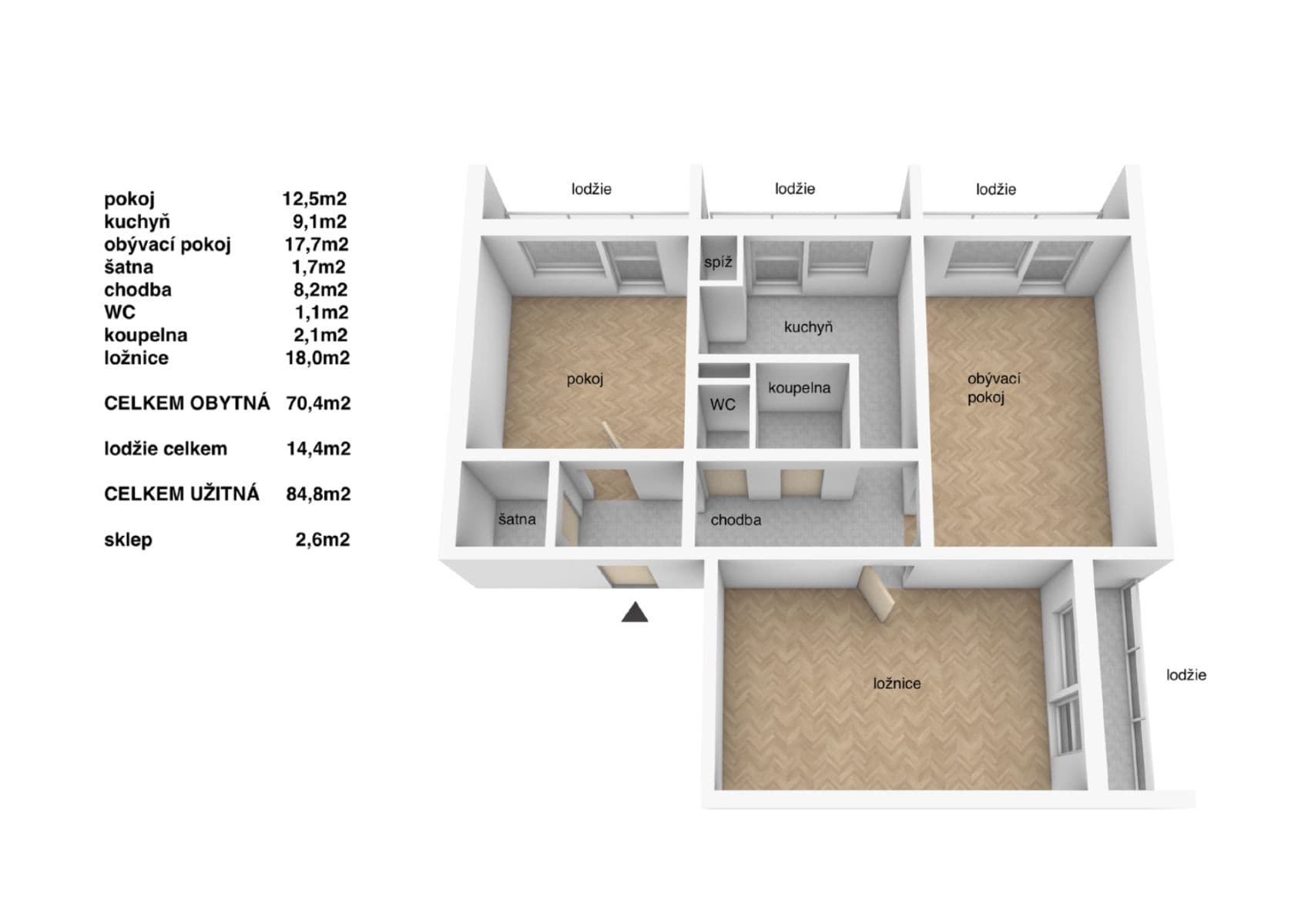 Predaj bytu 3-izbový 70 m², Vrchlického, Kladno, Středočeský kraj Predaj bytu 3-izbový 70 m², Vrchlického, Kladno, Středočeský kraj