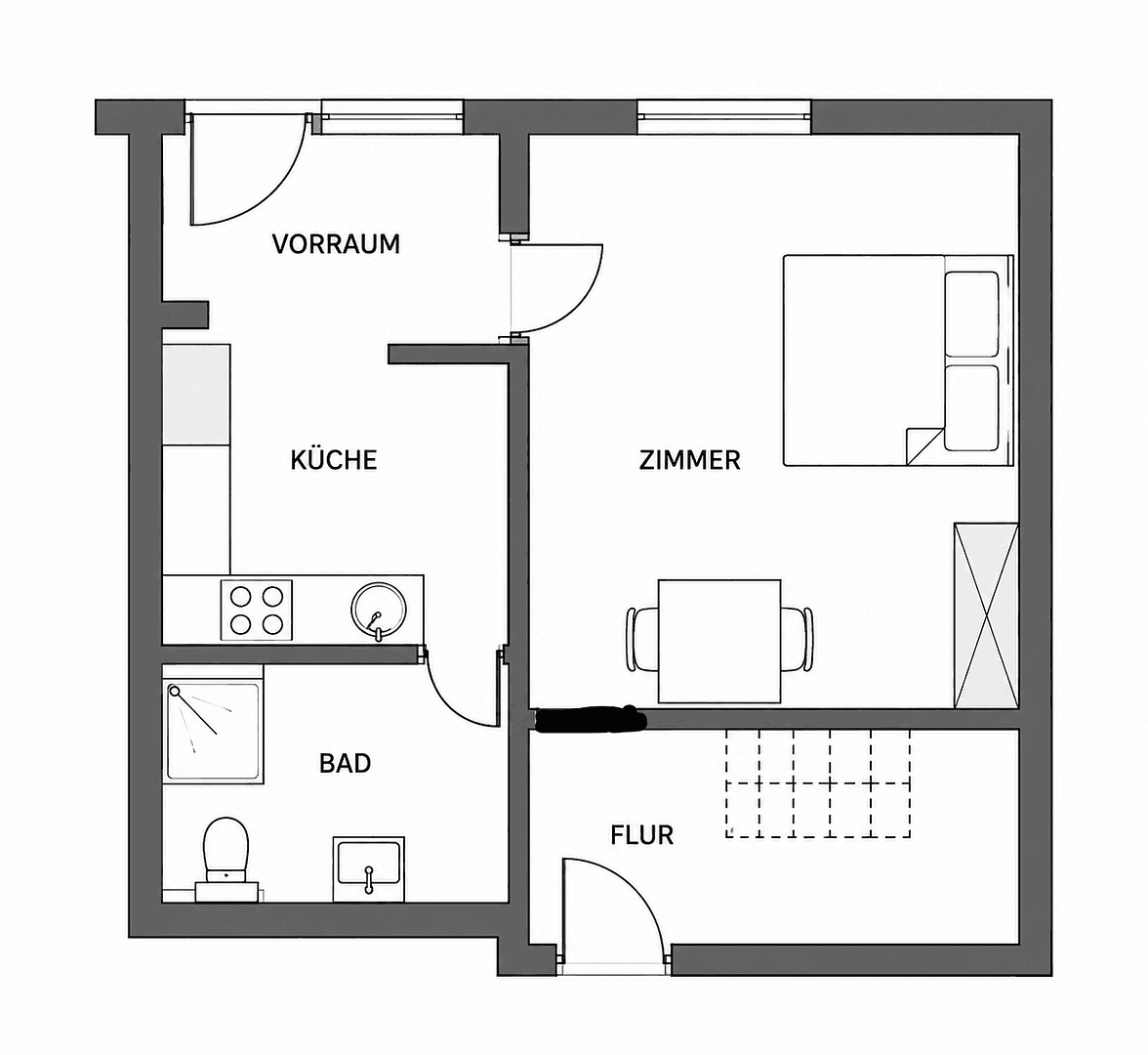 Prenájom bytu 1-izbový 30 m², Oderstraße 1, scharbeutz, Šlezvicko-Holštajnsko Prenájom bytu 1-izbový 30 m², Oderstraße 1, scharbeutz, Šlezvicko-Holštajnsko