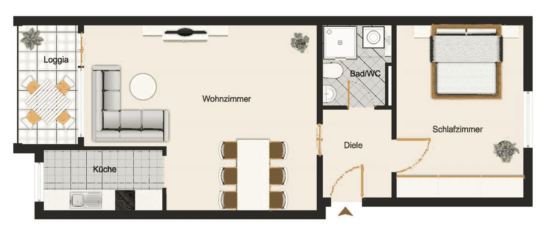 Prenájom bytu 2-izbový 63 m², Olching, Bavorsko Prenájom bytu 2-izbový 63 m², Olching, Bavorsko