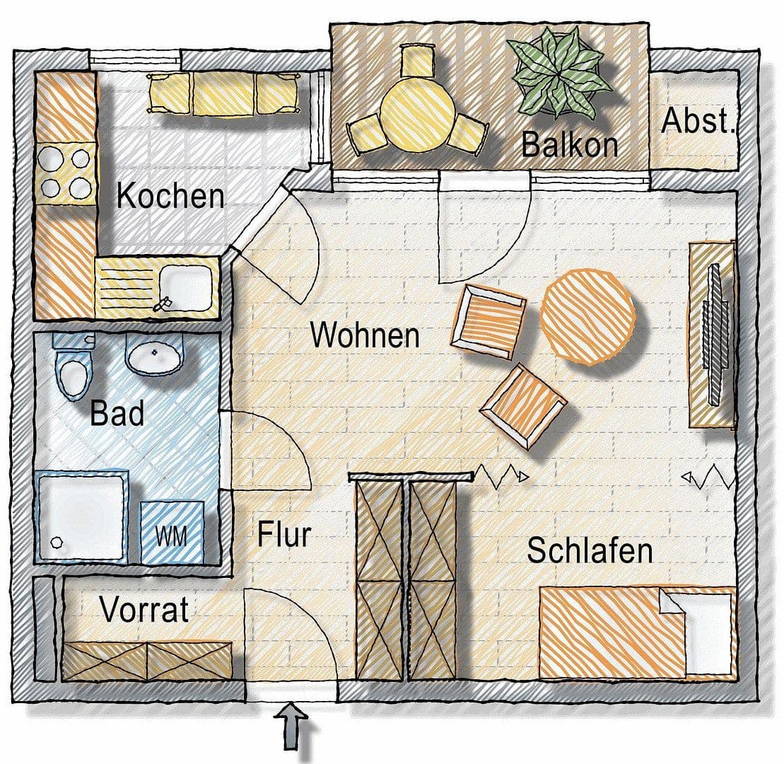 Prenájom bytu 1-izbový 45 m², Waldkirch, Bádensko-Wurttembersko Prenájom bytu 1-izbový 45 m², Waldkirch, Bádensko-Wurttembersko