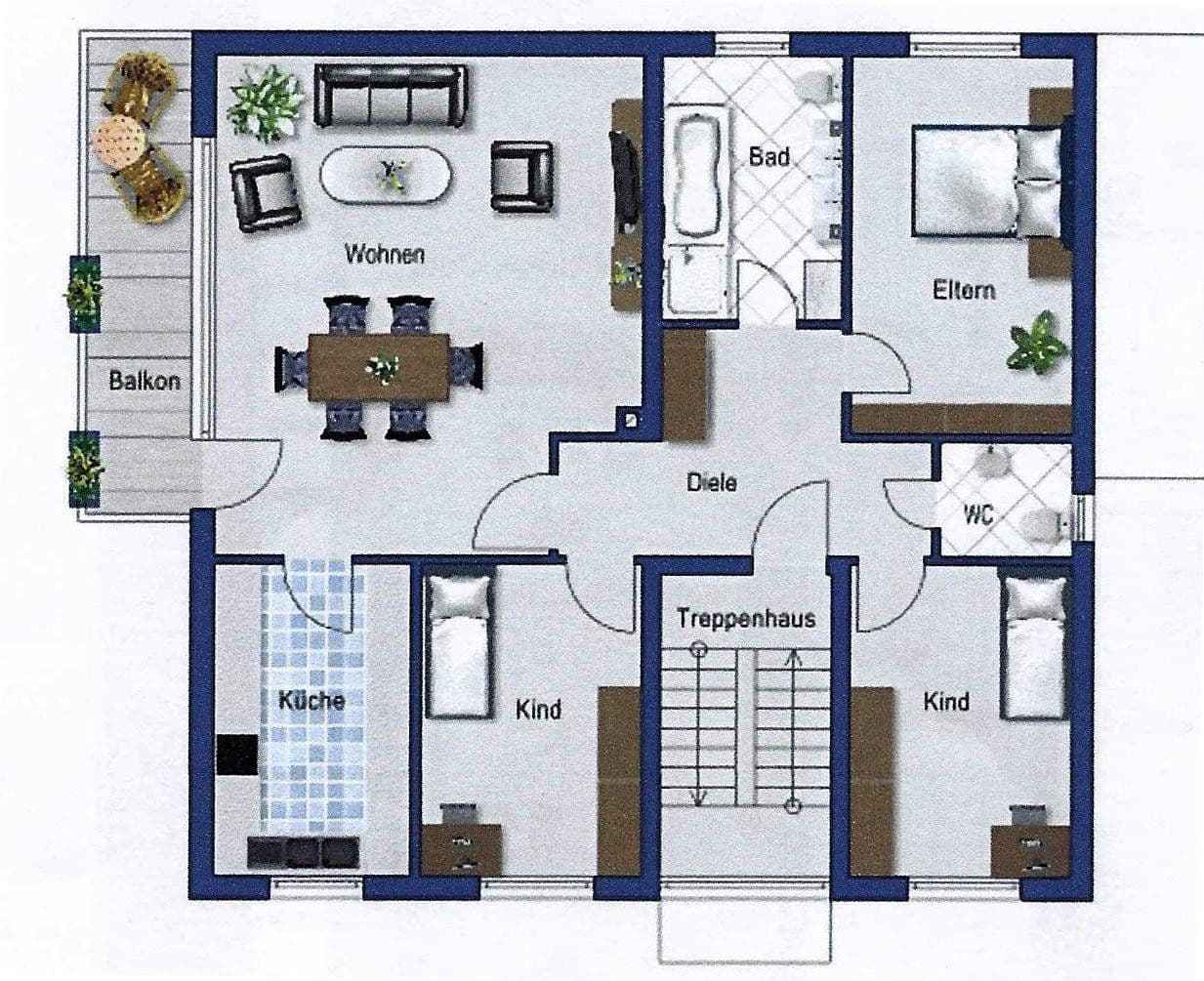 Prenájom bytu 4-izbový 108 m², Mannheim, Bádensko-Wurttembersko Prenájom bytu 4-izbový 108 m², Mannheim, Bádensko-Wurttembersko