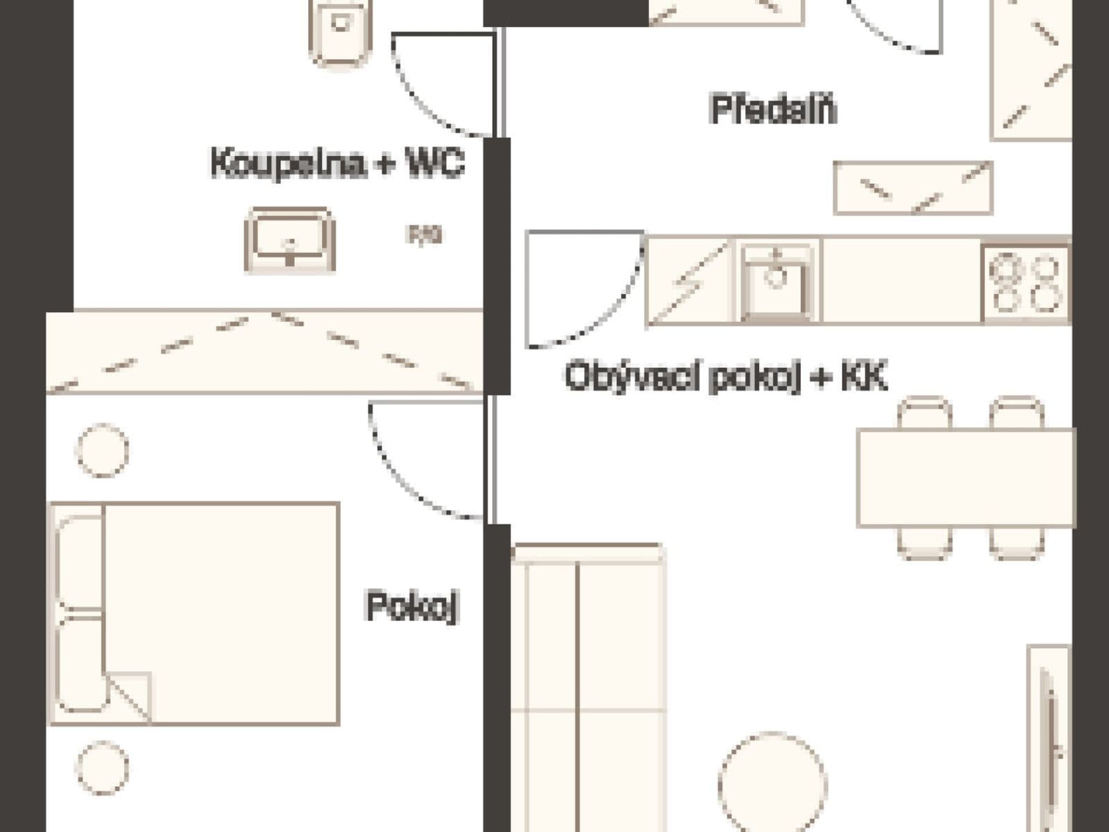 Prenájom bytu 2-izbový 43 m², Sázavská, Praha, Praha Prenájom bytu 2-izbový 43 m², Sázavská, Praha, Praha