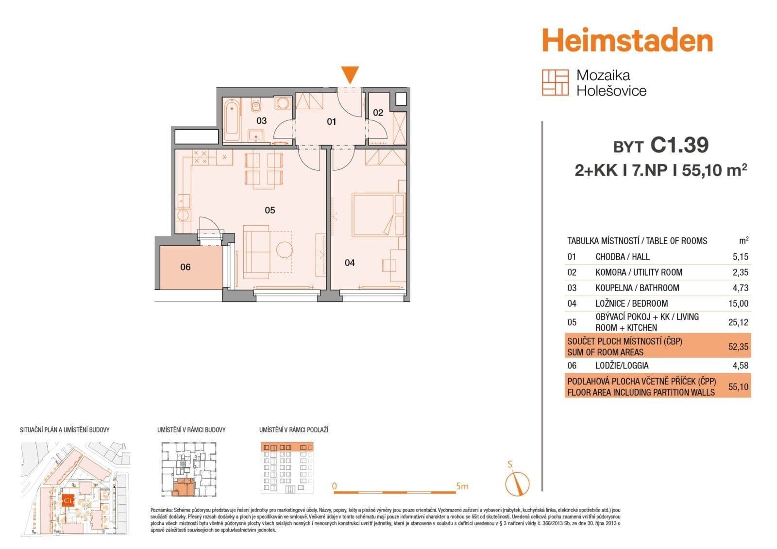 Prenájom bytu 2-izbový 54 m², U Pergamenky, Praha, Praha Prenájom bytu 2-izbový 54 m², U Pergamenky, Praha, Praha