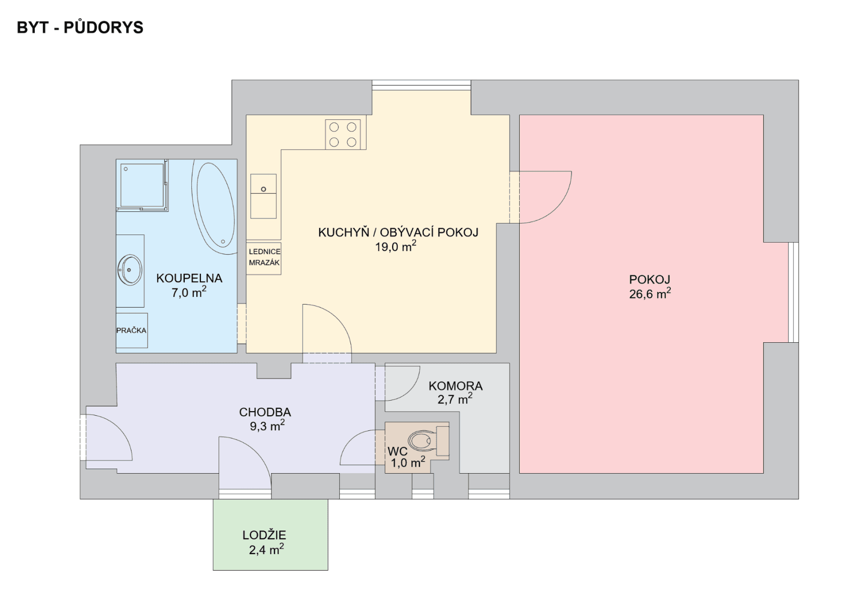 Prenájom bytu 2-izbový 66 m², Edvarda Beneše, Plzeň, Plzeňský kraj Prenájom bytu 2-izbový 66 m², Edvarda Beneše, Plzeň, Plzeňský kraj