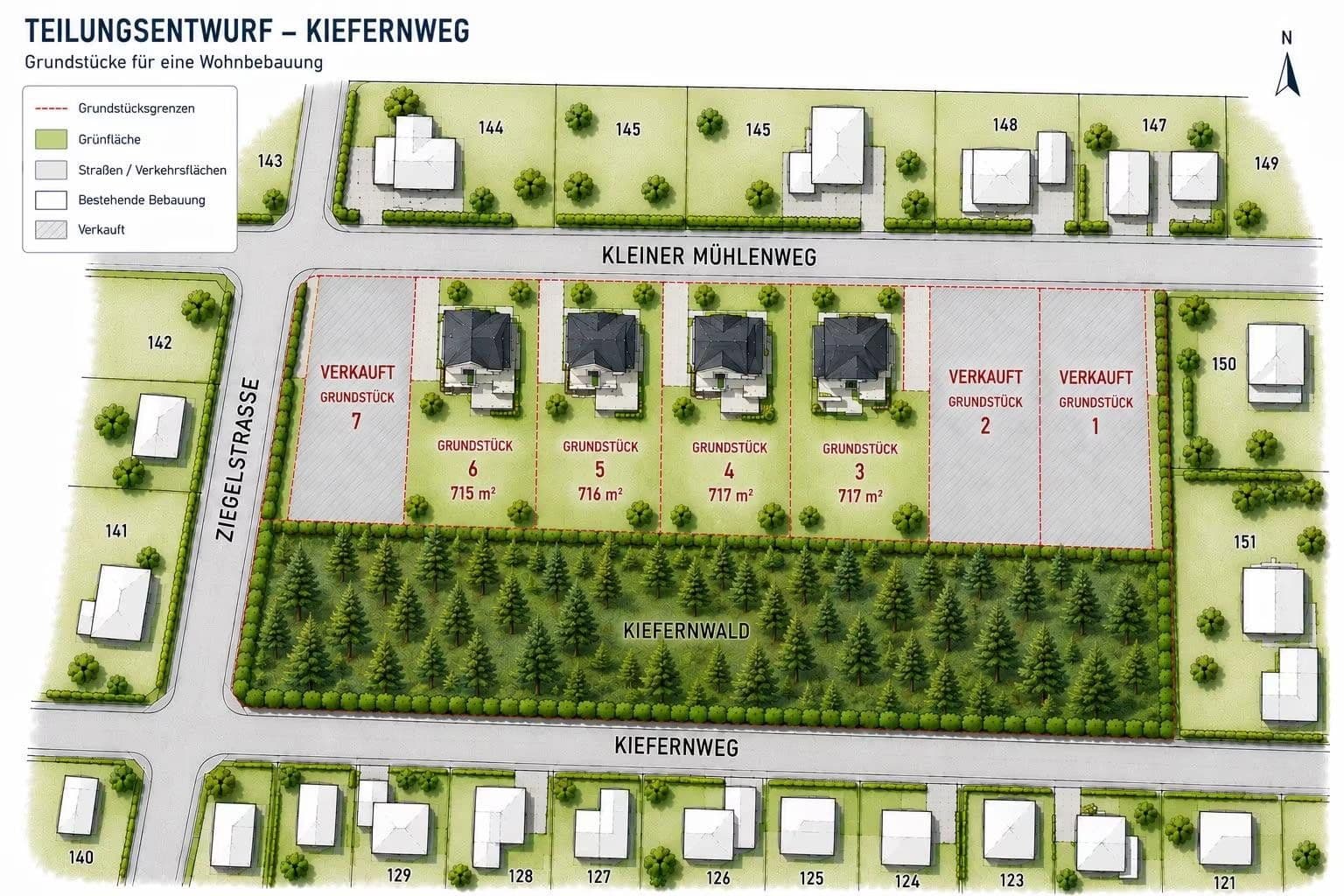 Predaj pozemku 715 m², Kleiner Mühlenweg, Milower Land, Brandenbursko Predaj pozemku 715 m², Kleiner Mühlenweg, Milower Land, Brandenbursko