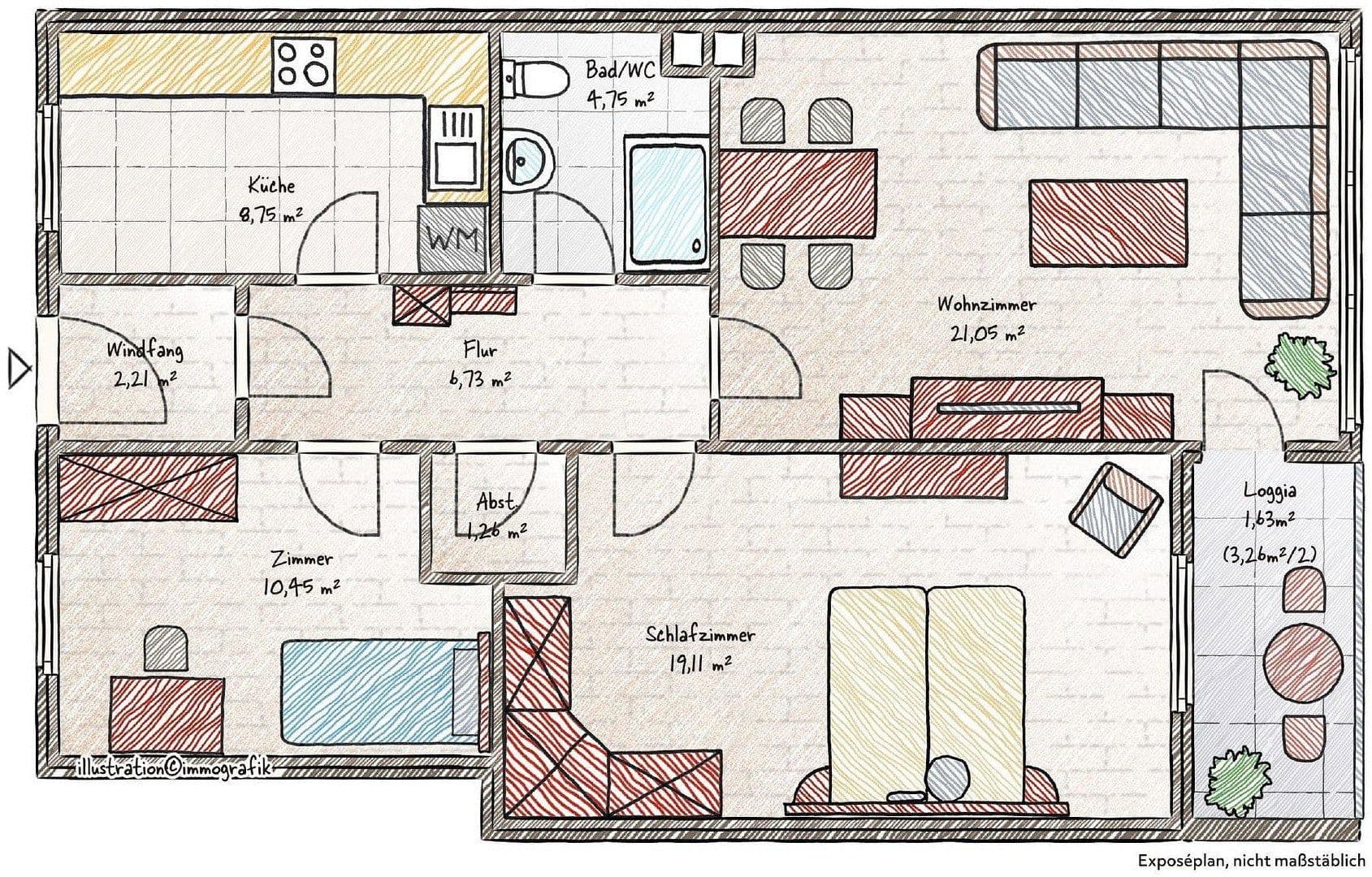 Predaj bytu 3-izbový 76 m², Traunwalchenerstraße 12, Traunreut, Bavorsko Predaj bytu 3-izbový 76 m², Traunwalchenerstraße 12, Traunreut, Bavorsko