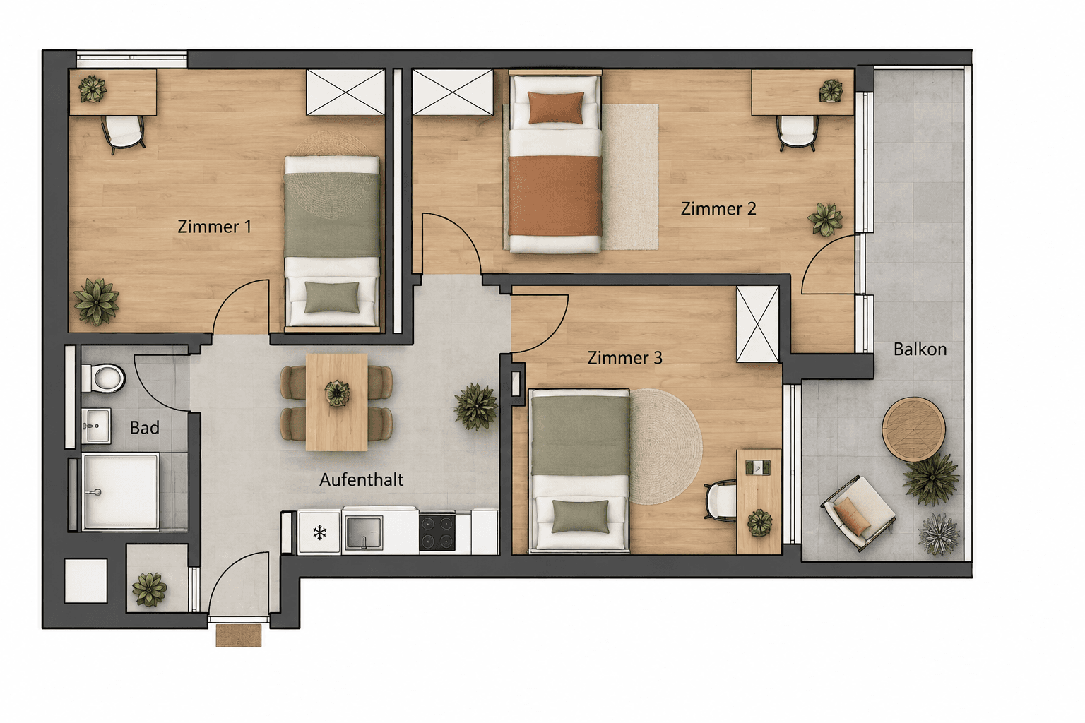 Prenájom bytu 16 m², Ratoldstr. 24, München, Bavorsko Prenájom bytu 16 m², Ratoldstr. 24, München, Bavorsko