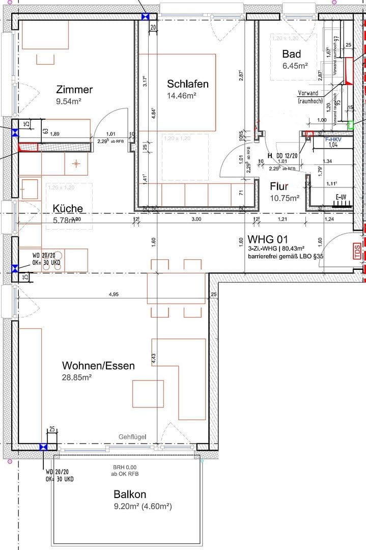 Prenájom bytu 3-izbový 80 m², Heilbronner Str. 11, Neckarwestheim, Bádensko-Wurttembersko Prenájom bytu 3-izbový 80 m², Heilbronner Str. 11, Neckarwestheim, Bádensko-Wurttembersko