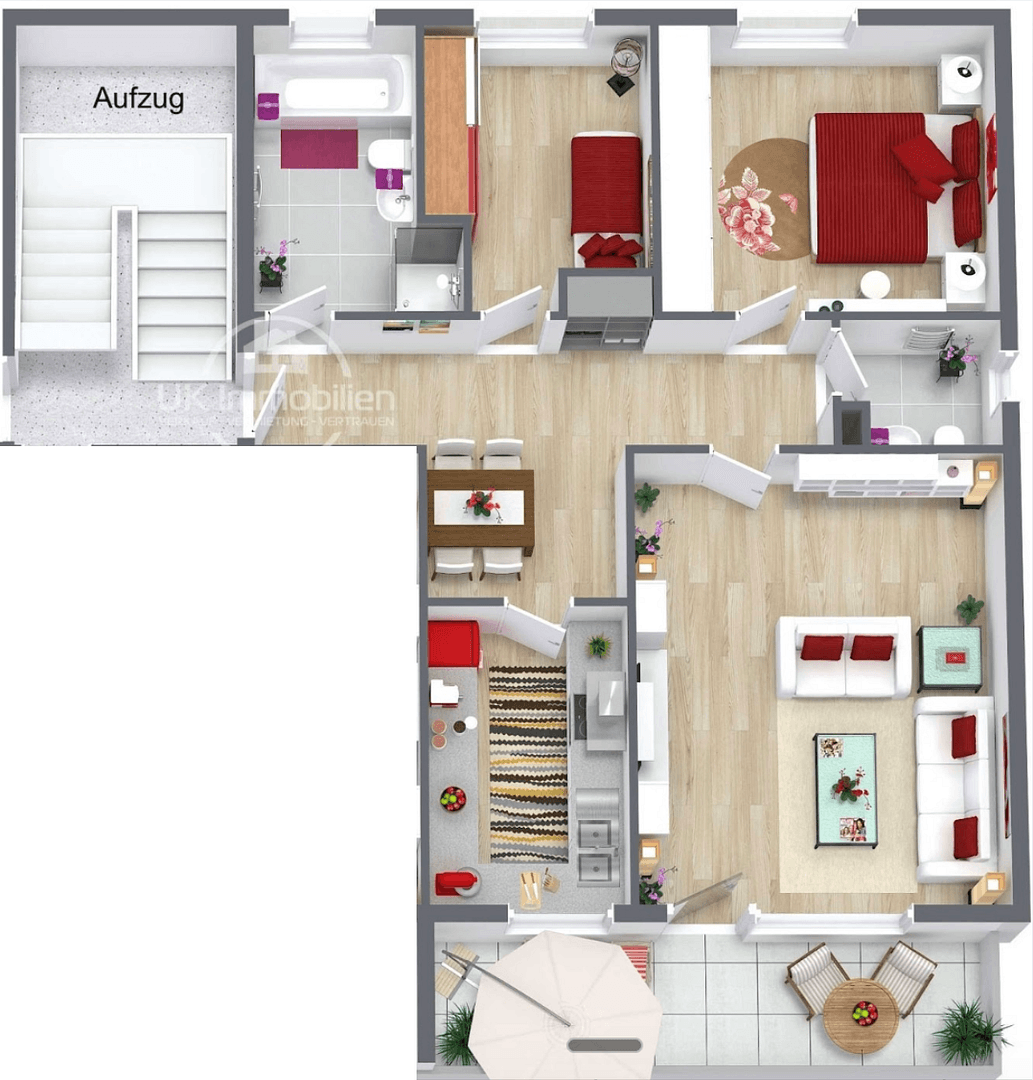 Prenájom bytu 3-izbový 79 m², Thomas-Mann-Straße 10, Maintal, Hesensko Prenájom bytu 3-izbový 79 m², Thomas-Mann-Straße 10, Maintal, Hesensko