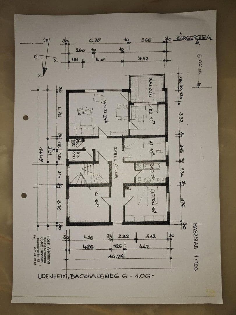 Prenájom bytu 4-izbový 118 m², Backhausweg 6, Udenheim, Porýnie-Falcko Prenájom bytu 4-izbový 118 m², Backhausweg 6, Udenheim, Porýnie-Falcko