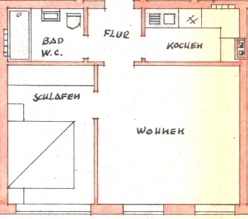 Prenájom bytu 2-izbový 39 m², Balbiererstraße 10, Fürth, Bavorsko Prenájom bytu 2-izbový 39 m², Balbiererstraße 10, Fürth, Bavorsko