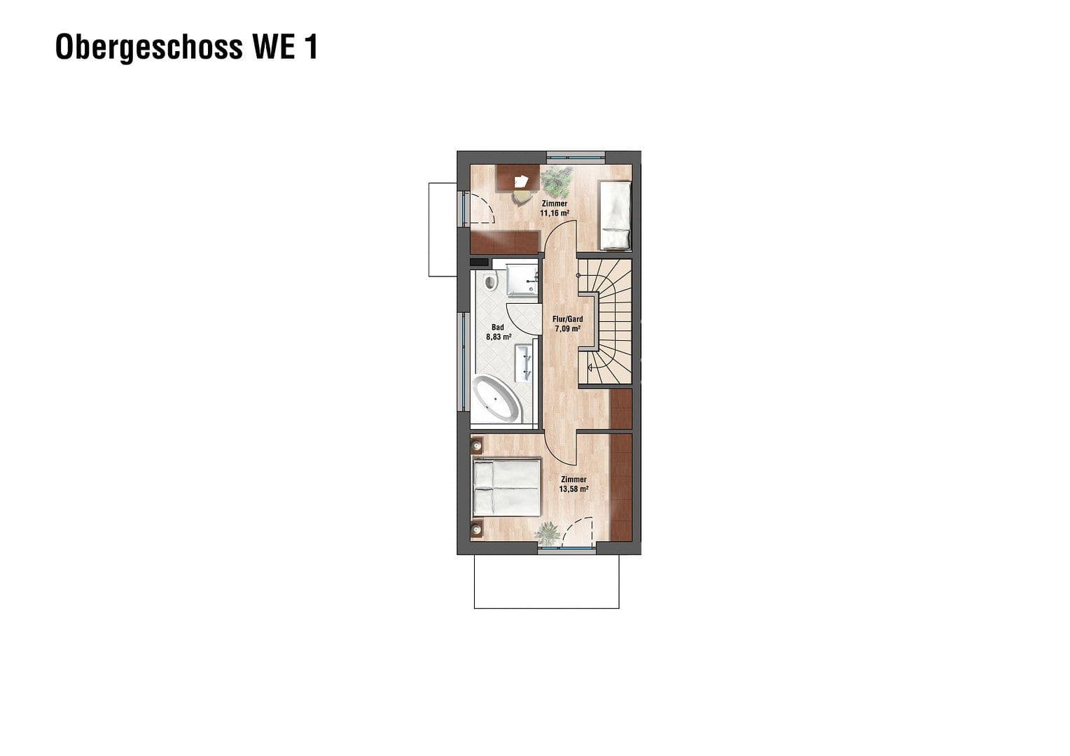 Prenájom domu 128 m², pozemok 110 m², Waldstr. 8, Germering, Bavorsko Prenájom domu 128 m², pozemok 110 m², Waldstr. 8, Germering, Bavorsko