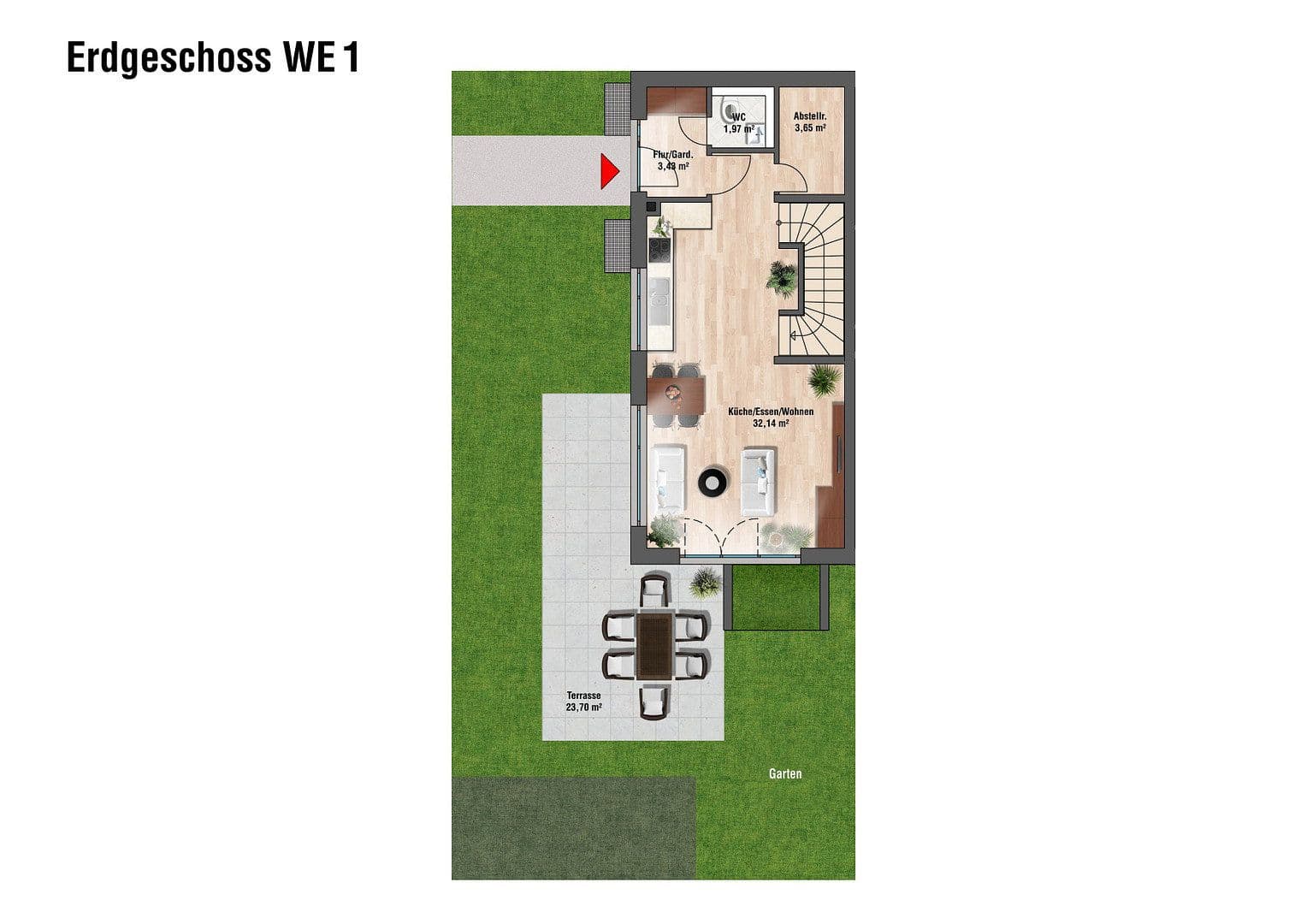 Prenájom domu 128 m², pozemok 110 m², Waldstr. 8, Germering, Bavorsko Prenájom domu 128 m², pozemok 110 m², Waldstr. 8, Germering, Bavorsko