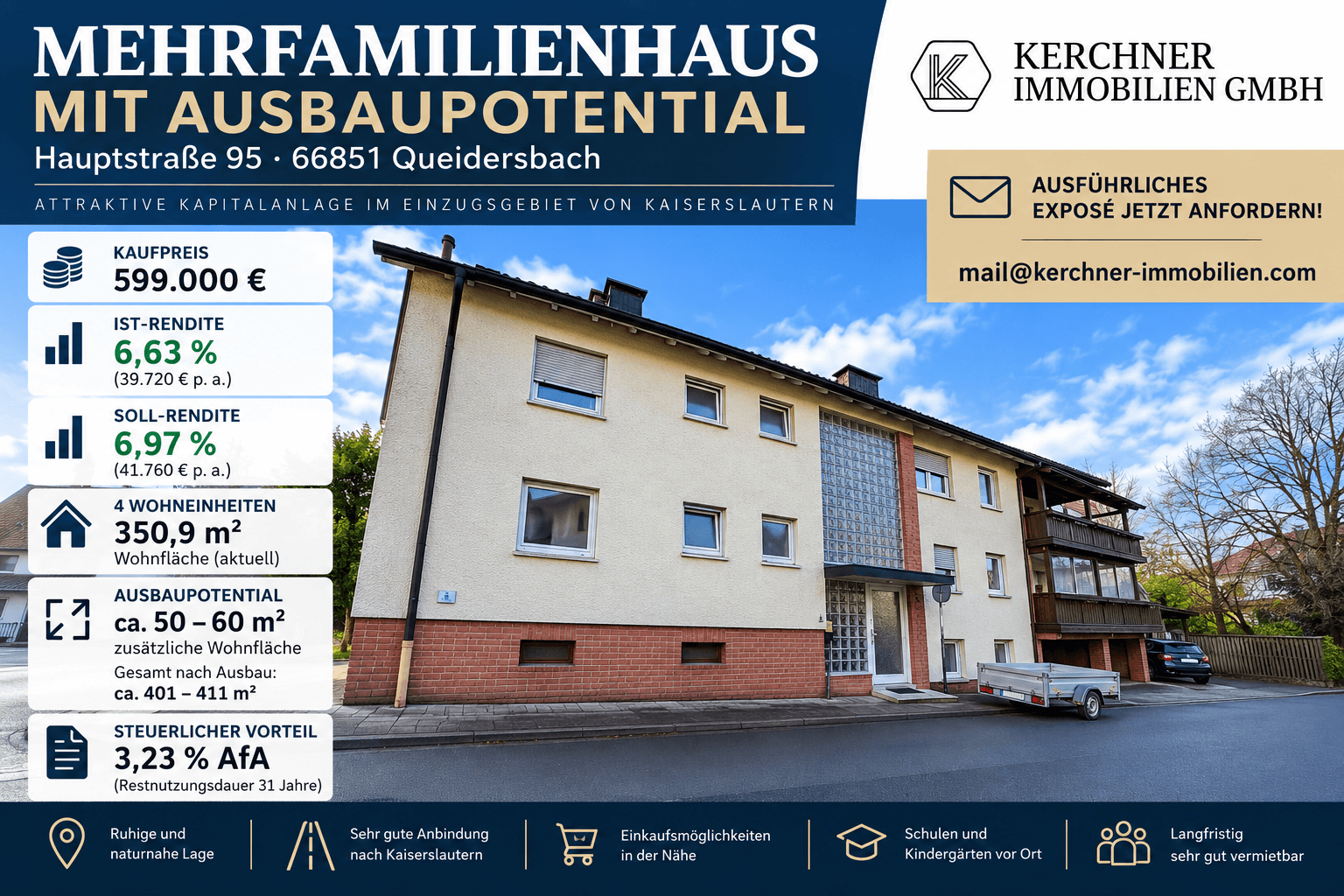 Predaj domu 410 m², pozemok 621 m², Hauptstr. 95, Queidersbach, Porýnie-Falcko Predaj domu 410 m², pozemok 621 m², Hauptstr. 95, Queidersbach, Porýnie-Falcko