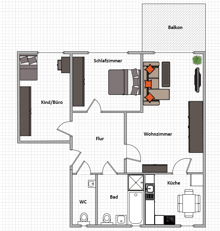 Prenájom bytu 3-izbový 83 m², Immendingen, Bádensko-Wurttembersko Prenájom bytu 3-izbový 83 m², Immendingen, Bádensko-Wurttembersko
