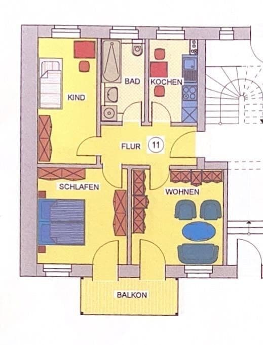 Predaj bytu 3-izbový 58 m², Sebastian-Bach-Straße, Leipzig, Sasko Predaj bytu 3-izbový 58 m², Sebastian-Bach-Straße, Leipzig, Sasko