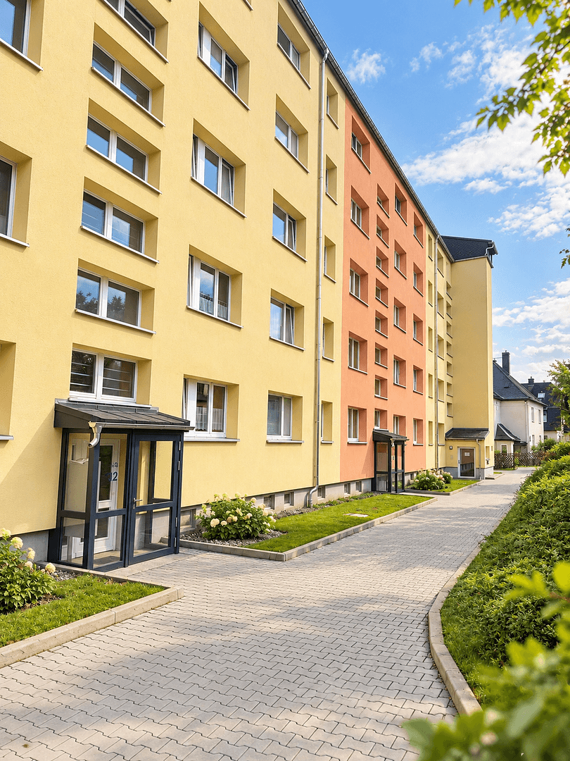 Prenájom bytu 3-izbový 61 m², Hainstraße 16, Thum, Sasko Prenájom bytu 3-izbový 61 m², Hainstraße 16, Thum, Sasko