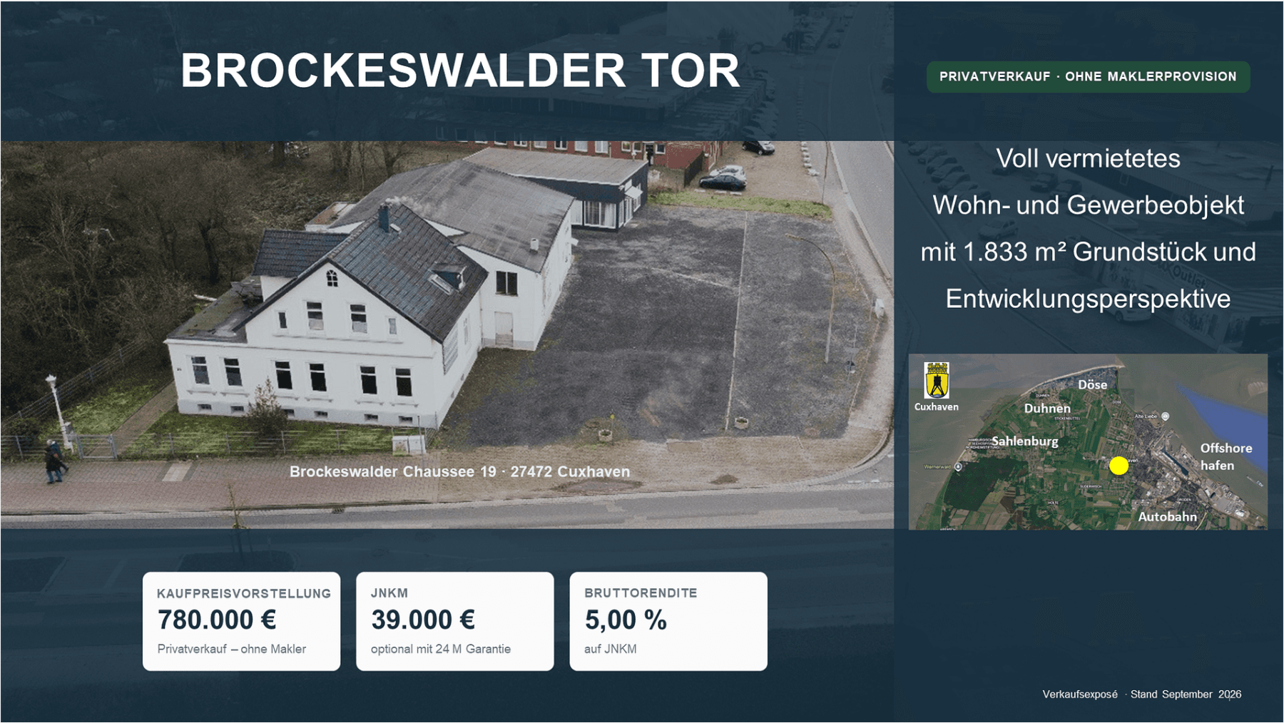 Predaj domu 690 m², pozemok 1.833 m², Cuxhaven, Dolné Sasko Predaj domu 690 m², pozemok 1.833 m², Cuxhaven, Dolné Sasko