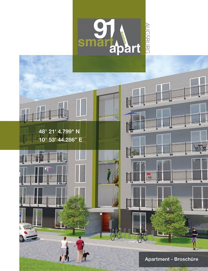 Prenájom bytu 1-izbový 19 m², Firnhaberstr. 12, Augsburg, Bavorsko Prenájom bytu 1-izbový 19 m², Firnhaberstr. 12, Augsburg, Bavorsko