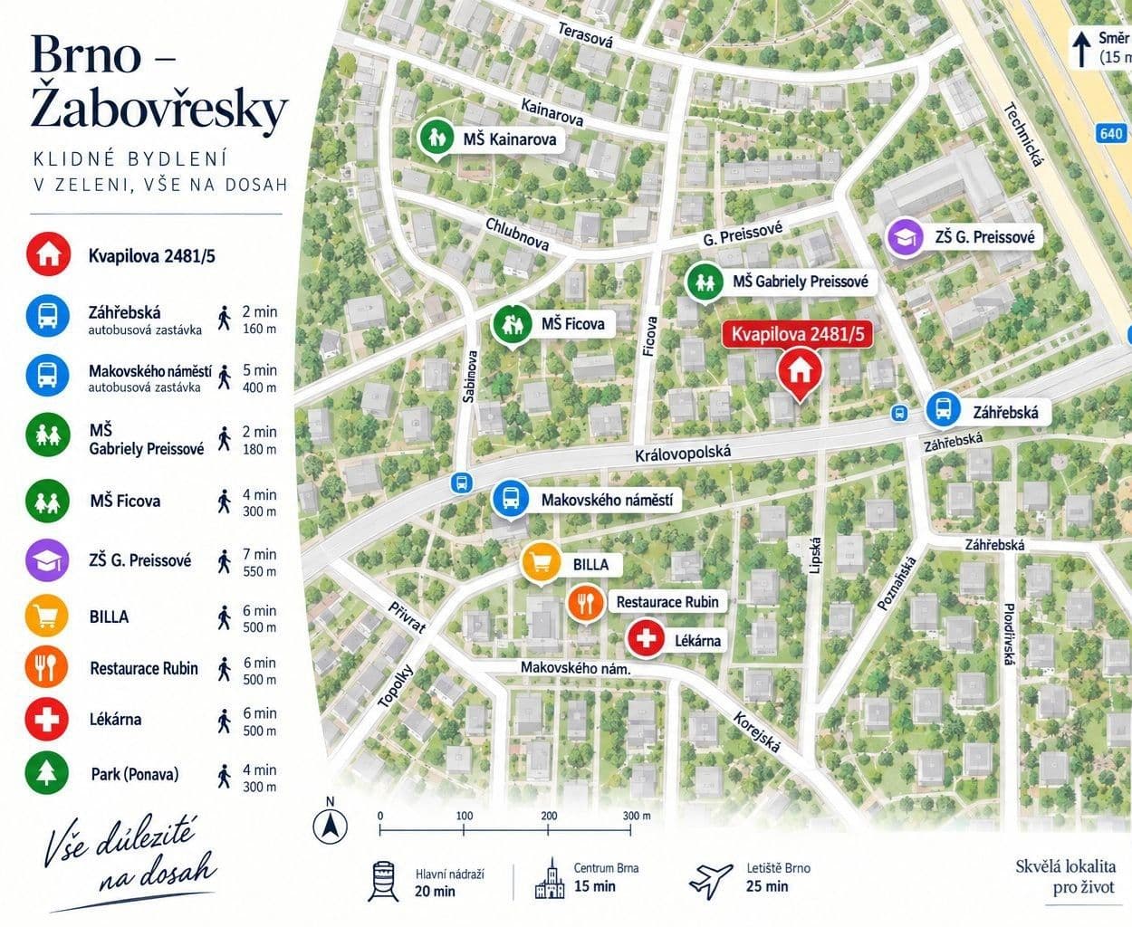 Predaj bytu 2-izbový 54 m², Kvapilova, Brno, Jihomoravský kraj Predaj bytu 2-izbový 54 m², Kvapilova, Brno, Jihomoravský kraj