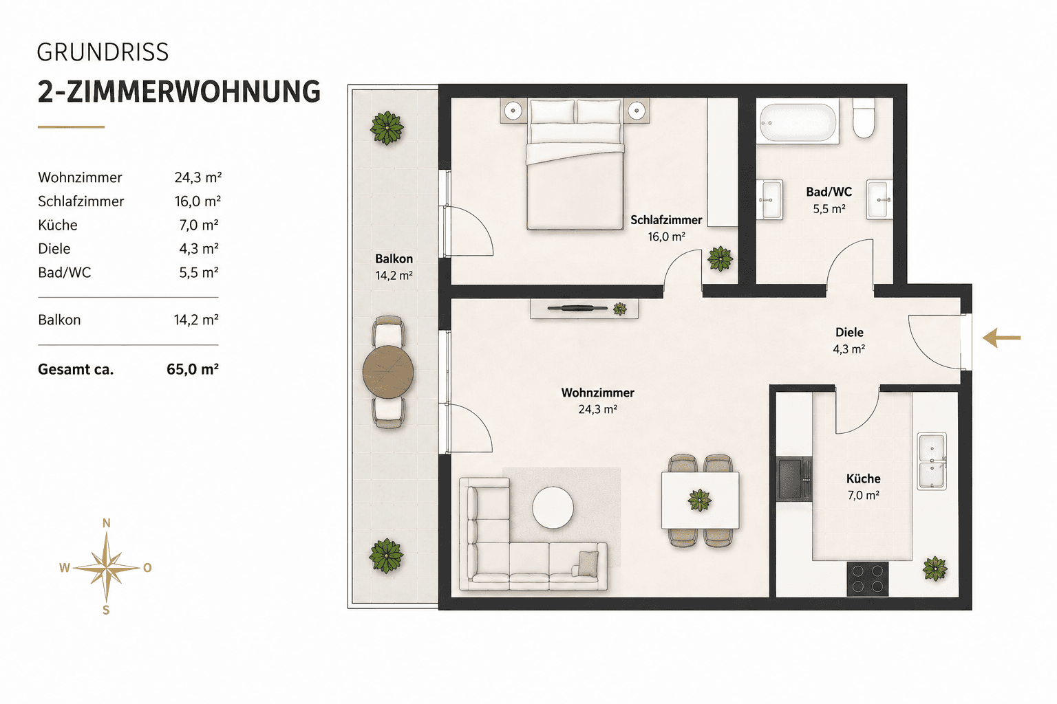 Predaj bytu 2-izbový 65 m², Am Trieb 13, Neu-Isenburg, Hesensko Predaj bytu 2-izbový 65 m², Am Trieb 13, Neu-Isenburg, Hesensko