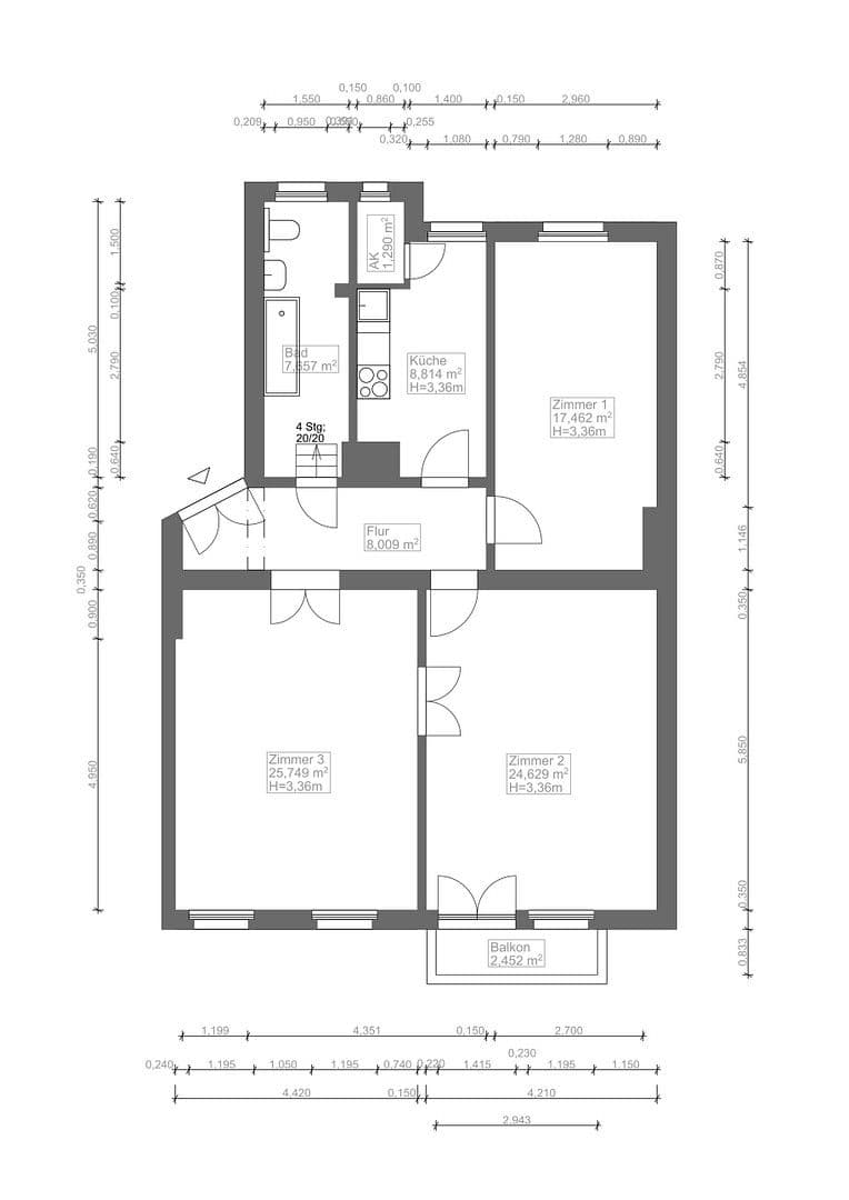 Predaj bytu 3-izbový 96 m², Berlin, Berlín Predaj bytu 3-izbový 96 m², Berlin, Berlín