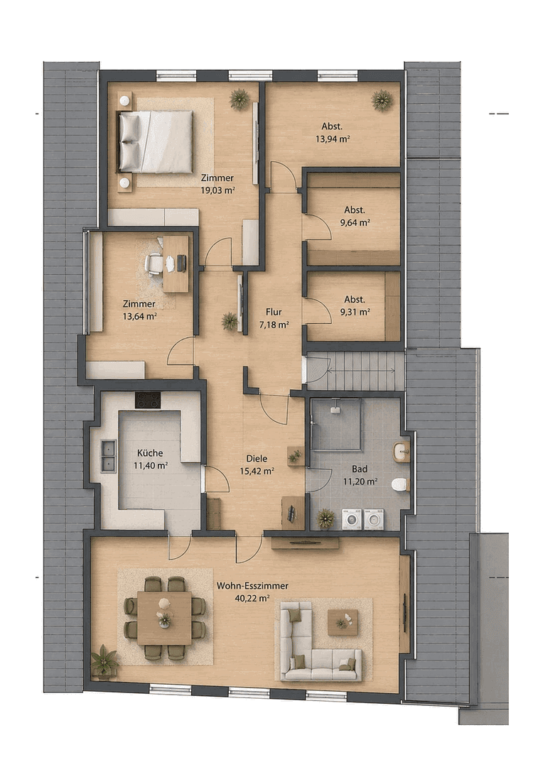 Prenájom bytu 3-izbový 120 m², Schrobenhausen, Bavorsko Prenájom bytu 3-izbový 120 m², Schrobenhausen, Bavorsko