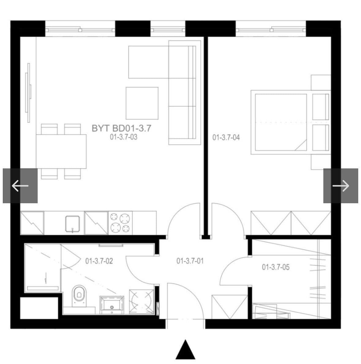 Prenájom bytu 2-izbový 52 m², U Engerthu, Kladno, Středočeský kraj Prenájom bytu 2-izbový 52 m², U Engerthu, Kladno, Středočeský kraj