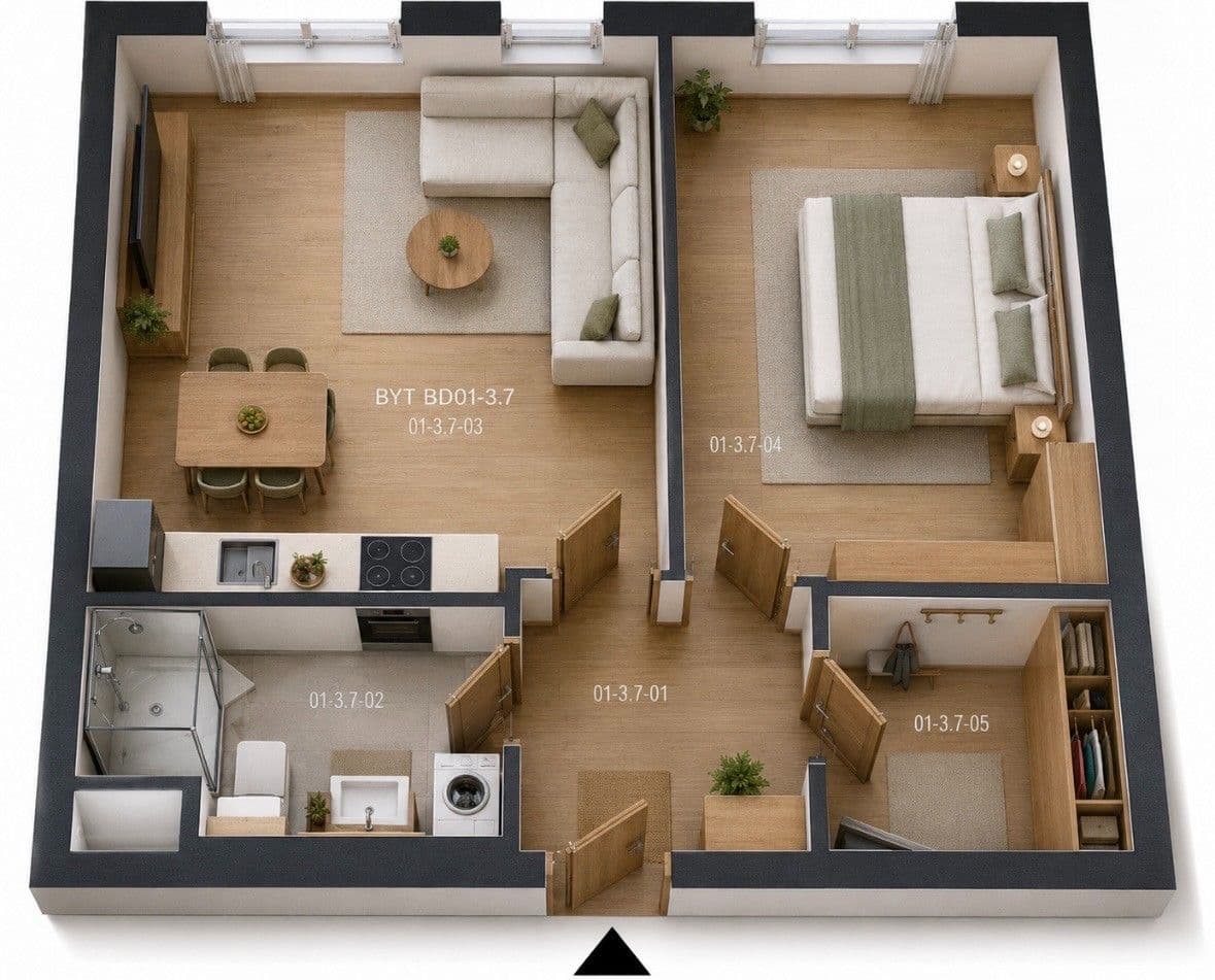 Prenájom bytu 2-izbový 52 m², U Engerthu, Kladno, Středočeský kraj Prenájom bytu 2-izbový 52 m², U Engerthu, Kladno, Středočeský kraj